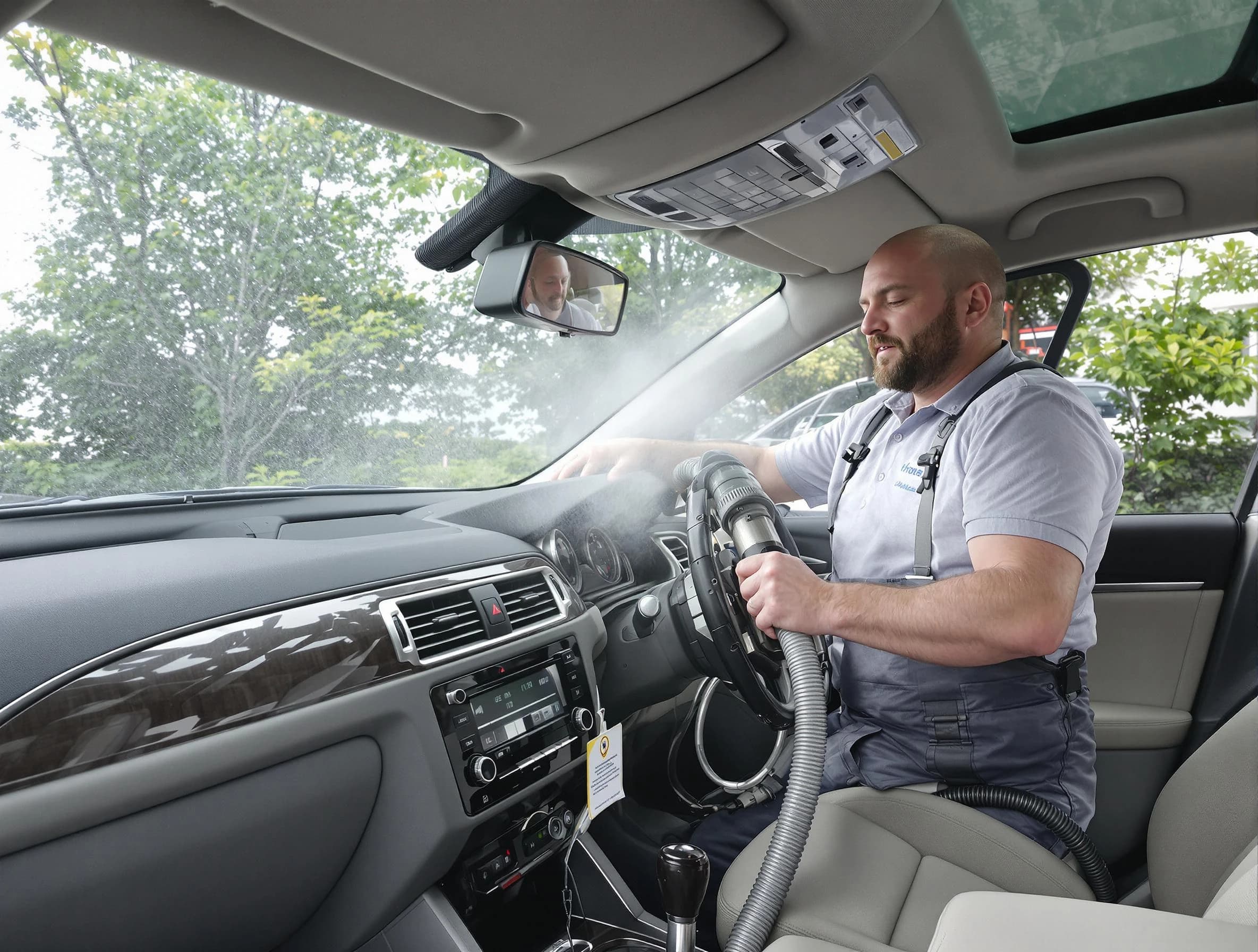 Innsbrook Air Duct Cleaning specialist performing professional car duct cleaning in Innsbrook