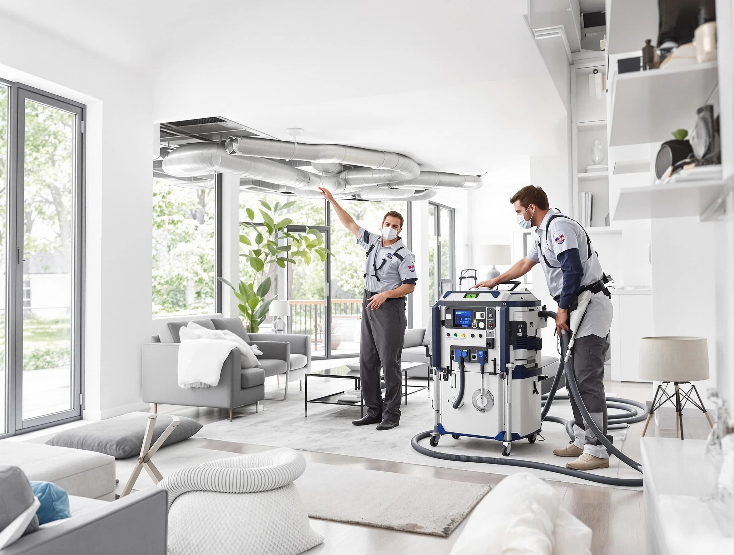 Innsbrook Air Duct Cleaning professional conducting pure air duct cleaning with state-of-the-art equipment in Innsbrook